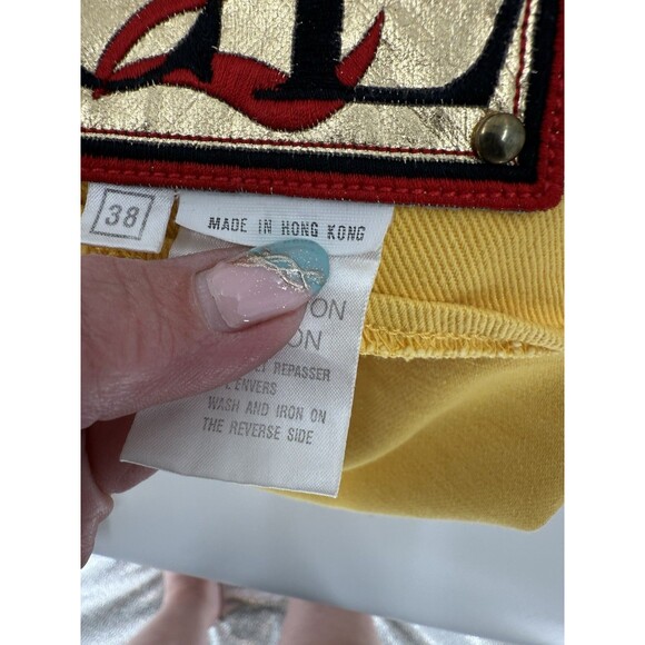 VINTAGE RARE Designer Christian LLinares Jeans W Matching Jacket Embroidered - Picture 11 of 16